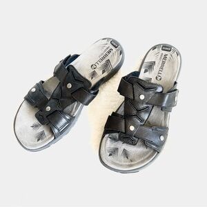 SOLD Merrell Adhera Slide Sandal Women's Leather Slip On Comfort Foam, Size 7